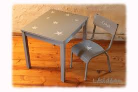 ensemble table bureau et chaise enfant etoile vintage gris chambre d enfant de bebe par lesideal table et chaise enfant ensemble table et chaise deco kids