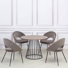 The small prospect dining table is a round dining table that easily sits 4 people. Seville Rome Dining Set Round Walnut Dining Table And 4 Rome Oval Grey Chairs