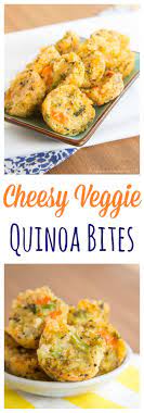 Cheesy Veggie Quinoa Bites Easy Kids Snacks Cupcakes Kale Chips Recipe Baby Food Recipes Food Quinoa Bites