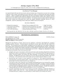 Tax Consultant Sample Resume | nfcnbarroom.com