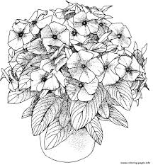 New free coloring pages browse, print & color our latest. Hard Flowers Coloring Pages Coloring Home