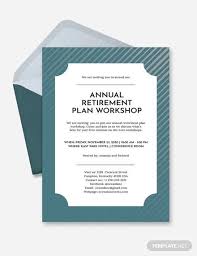 It also has space for rsvp and other data. Free 15 Retirement Party Invitation Templates In Ai Ms Word Pages Psd Publisher Pdf