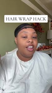 Hair wrap GAME CHANGER✨ #silkpress #silkwrap #hairnet #hairnettutorial  #blackgirltiktok #naturalhair