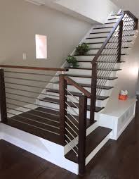 Newels may be placed only at the beginning of a staircase or several posts may be used in longer runs to support the handrails through landings and at turns in the balustrade. Contemporary Newel Post For Modern Stair Railings Only 64 00 Contemporary Newel Posts