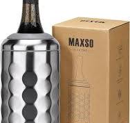 MAXSO Wine Chiller Bucket, Portable 750 ml Champagne & Wine Bottle Cooler  Keep Wine & Beverages Cold, Stainless Steel Vacuum Insulated Wine Gifts for  ...