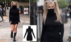 This dress is perfect for those nights with the dolls, reads a description of the item. Lottie Moss Turns Heads In A Prettylittlething Face Mask Dress Daily Mail Online