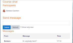 Find chat rooms from all over the globe. Using Chat Moodledocs