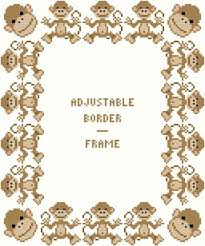 Check spelling or type a new query. Monkey Border Frame Adjustable Cross Stitch Pattern By Susan Saltzgiver Crosstitch Com