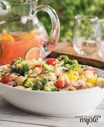 Salade De Pates Du Maraicher Qu Est Ce Qui Mijote De Kraft Recipe Pasta Salad Salad Recipes Veggie Pasta Salad