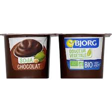Creme Dessert Soja Au Chocolat Bio Bjorg Les 4 Pots De 100g A Prix Carrefour