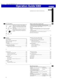 Casio 5382 Operation Manual Pdf Download Manualslib