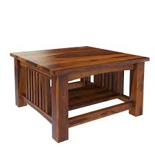Jeddito 3 Piece Square Coffee Table Set Mission Style Coffee Table Coffee Table Square Coffee Table Setting