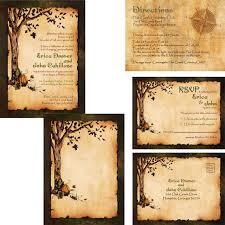 Vintage Rustic Pumpkin And Autumn Tree Wedding By Inkdbykate Tree Wedding Invitations Pumpkin Wedding Fall Wedding Invitations