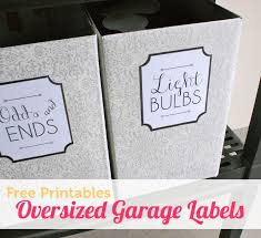 Garage organization ideas and tips that clear away the clutter. Poyel Organizing The Garage Modern Parents Messy Kids Free Printables Organization Printable Labels Project Organization
