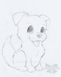 15 Sketches Of Puppies Sketch Drawingpencilwiki Com In 2020 Animal Drawings Dog Drawing Simple Cute Dog Drawing