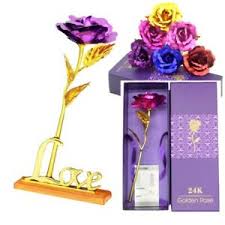 24k gold trimmed rose petal pendant and earrings. Gold Rose Mother S Day Gift Romantic Gift For Mom Home Decor Forever Rose Flower Ebay