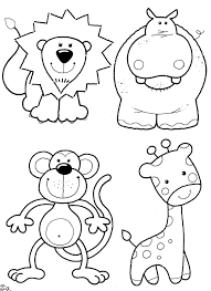 Coloring pages for adults difficult animals at getdrawings com. Animals For Coloring Worksheets Novocom Top