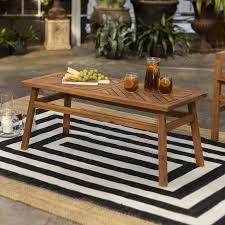 Breakwater Bay Skoog Wooden Coffee Table Reviews Wayfair In 2020 Wooden Coffee Table Coffee Table Outdoor Coffee Tables