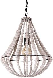 Giluta Conical Wood Bead Chandelier Retro Style Pendant Lamp Industrial Metal Ring Frame Ceiling Lamp Kitchen Island Vintage Hanging Light Fixtures 1 Light Gray White C0045 Amazon Com