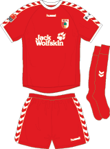 They opted for models in body paint to showcase the jerseys, which have been made by jako. Fc Augsburg