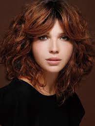 Roux Affirme Coiffure Mi Long Brune Cheveux Mi Long Couleur Cheveux Roux