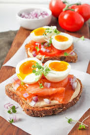 Easy Hummus Toast Recipe With Smoked Salmon And Soft Boiled Eggs Recipe Smoked Salmon Recipes Toast Recipes Cafe Food