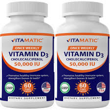 For many people, taking a vitamin d supplement may be the best way to ensure adequate intake. 2 Pack Vitamatic Vitamin D3 50 000 Iu Weekly Dose 60 Veggie Capsules Walmart Com Walmart Com