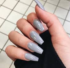In fact, sometimes the lightest of colors can make the best and biggest impressions. White Light Grey Acrylic Nails Coffin Novocom Top