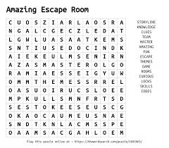 The kids will work cooperatively to solve the puzzles and accomplish task in limited. Download Word Search On Amazing Escape Room