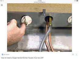 Remove any objects in the sink cabinet that will interfere with your ability to reach the two water supply valves located at the back of the cabinet. How To Fix The Base Of A Kitchen Faucet That Moves Because It Was Not Installed Properly Do I Use Caulk Plumber S Putty Or Stabilize It Some Other Way Quora