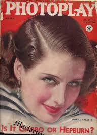 PHOTOPLAY 1934 NORMA SHEARER~JEAN HARLOW~LESLIE HOWARD~GARBO~HEPBURN~BETTE  DAVIS