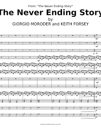 Print And Download In Pdf Or Midi From The Never Ending Story The Never Ending Storybygiorgio Moroder Ukulele Fingerpicking Songs Ending Story Original Music