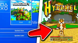 Minecraft Ps4 Bedrock Edition How To Join Hypixel Minecraft Ps4 Bedrock Servers Youtube