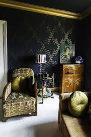 Love This Wallpaper Art Deco Living Room Art Deco Bedroom Art Deco Wallpaper