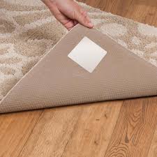 Generally, placing your rug or door mat on a carpeted area can present the most difficulty in terms of preventing movement. Roberts Stay N Place 4 In X 4 In Rug Tabs 4 Pack 50 547 The Home Depot