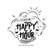 Think Happy Hour Thoughts Man Cave Bar Sign Day Drinking Etsy Svg Quotes Wine Quotes Bar Signs