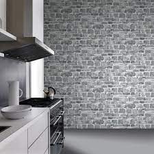 Want washable kitchen wallpaper that sets off your new worktop in a way that a splashback couldn't? Stone Wall Wallpaper Grey Rasch 265620 Wall Wallpaper Grey Stone Wall Stone Walls Interior