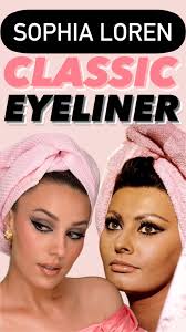 Sophia Loren Eyeliner🖤 So iconic! She is stunning and I am in love with  the way she wore her makeup in 1960s. Try this style of eyeliner if you  want to make your eyes look huge💋, @maccosmeticsusa ...