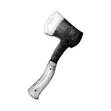 Download Premium Vector Of Hand Drawn Axe Isolated On White Background How To Draw Hands White Background Axe