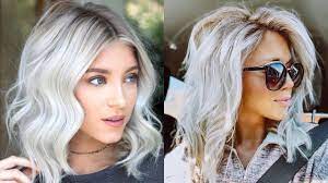 10 Cool Silver Blonde Hair Color With Shadow Roots Youtube Silver Blonde Hair Blonde Hair With Roots Blonde Hair Color