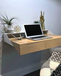 The small area in between the staircase's partitions is practically a dead space. 23 Desks For Small Spaces That Will Enhance Your Wfh Life Desks For Small Spaces Floating Desk Wall Desk