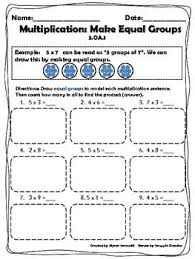 multiplication strategies make equal groups worksheet multiplication array worksheets math instruction