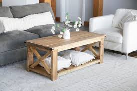 Rustic X Coffee Table In 2020 Coffee Table Coffee Table Farmhouse Coffee Table Plans