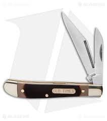 Schrade full tang fixed blade neck knife. Schrade Old Timer Dog Leg Jack Knife 2 875 Saw Cut 72ot Blade Hq