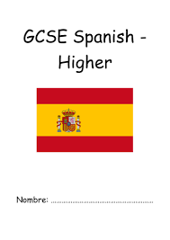 Aqa Spanish New Spec Gcse Pupil Booklet Higher Vocabulary Booklet Aqa Booklet