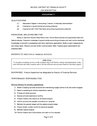 This will be the entry grade for professional accountants. 25 Printable Job Description Accountant Forms And Templates Fillable Samples In Pdf Word To Download Pdffiller
