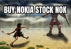 Amc entertainment, nokia and blackberry also saw dramatic volatility in their share prices as the. Buy Nokia Stock Nok Meme Generator
