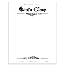 That heading usually consists of a name and an address, and a logo or corporate design, and sometimes a background pattern. Everyday Magic Free Lettering Santa Letter Santa Letterhead