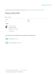 Pdf Mcq In Pediatrics Review Of Nelson Textbook Of Pediatrics