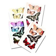 You Can Use These Printable Butterflies In Four Color Schemes In Collages Scrapbook Pages Butterfly Printable Free Vintage Printables Free Stencils Printables